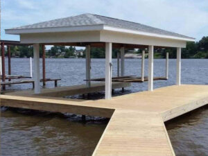 Twin Lakes Enterprises specializes in the design, fabrication, construction of permanent boat lifts and boat houses on Lake Freeman and Lake Shafer.